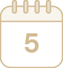 5 days a week, up to 8 weeks.